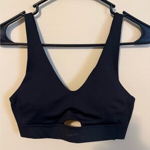 Nike Black Indy Plunge Cutout Sports Bra
